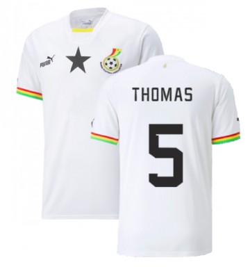 Ghana Thomas Partey #5 Replika Hjemmebanetrøje VM 2022 Kortærmet